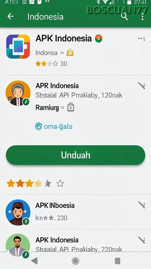 Cuplikan layar AMAN33 — menu navigasi