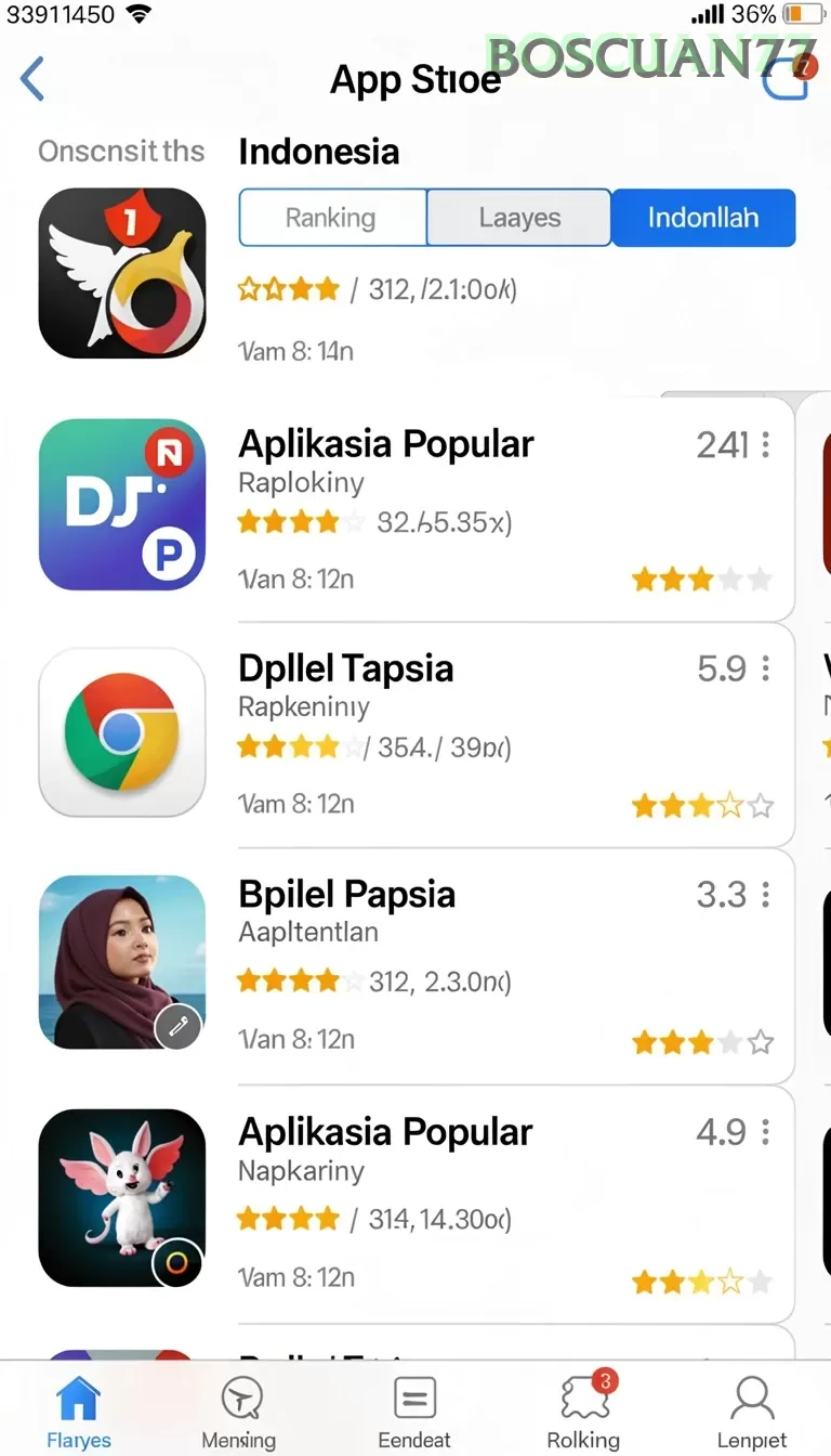Cuplikan layar 8QR — aktivitas